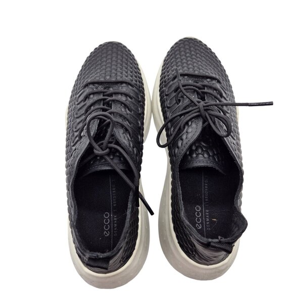 Ecco womens Size 10 US 41 EU Phorene Black Fashion Sneaker  Lace Up (946) - Picture 6 of 8